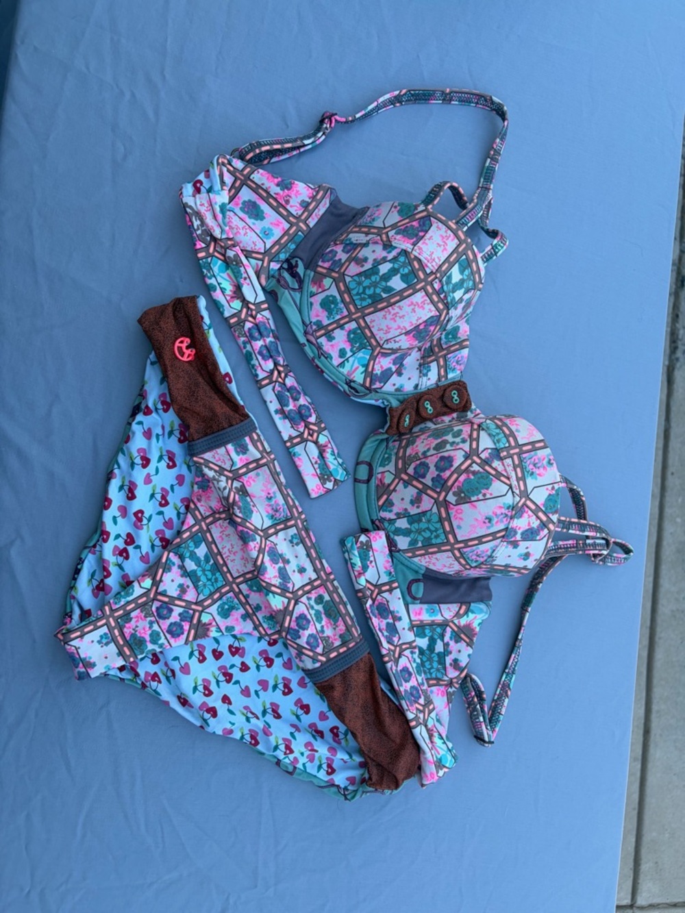Maaji Two Piece Reversible Swim Wear - Royal Rider Collection
